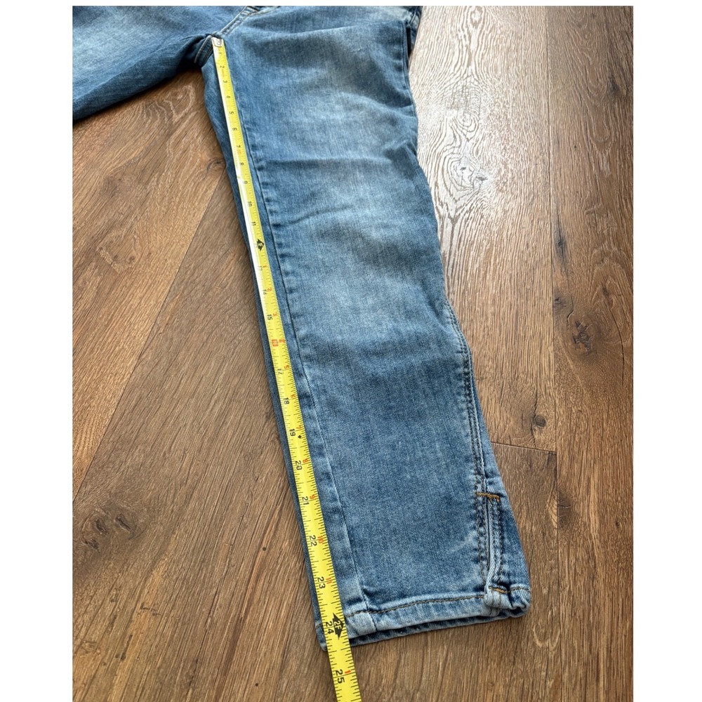 Zara Basic Z1975 Denim Womens Skinny Ankle Zip Jeans Blue Medium Wash Size 6 - Picture 3 of 9